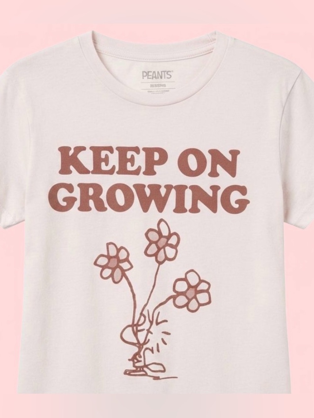 PEANUTS Crop Top T-Shirt L Cotton,Super Soft Lightweight, Adorable Unisex